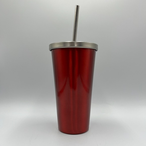 Starbucks Stainless Steel 16 oz Tumbler‎ Ruby Red with Silver Lid  & Straw Metal - Picture 5 of 16